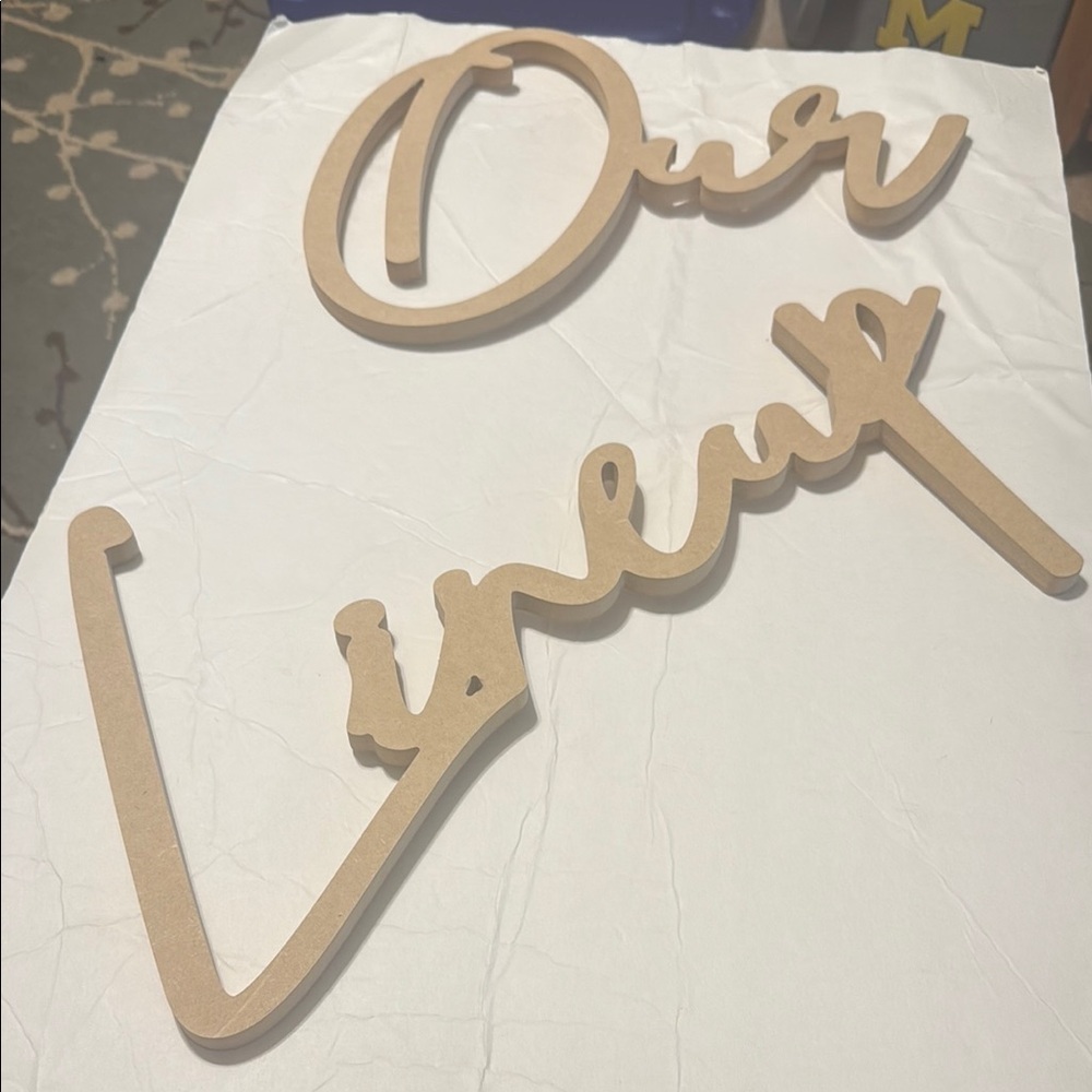 Wooden Wall Decor Sign - Tan - Picture 1 of 2
